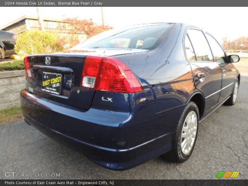 Eternal Blue Pearl / Gray 2004 Honda Civic LX Sedan