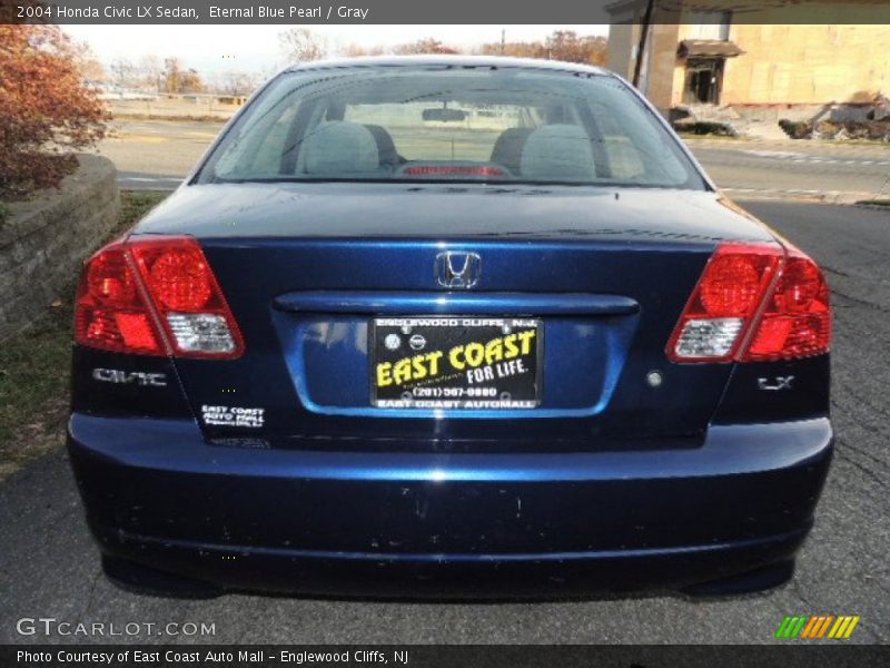 Eternal Blue Pearl / Gray 2004 Honda Civic LX Sedan