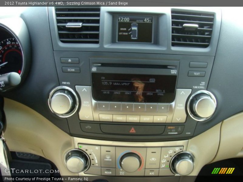 Sizzling Crimson Mica / Sand Beige 2012 Toyota Highlander V6 4WD