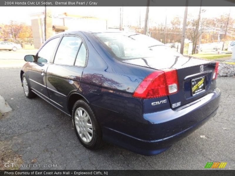 Eternal Blue Pearl / Gray 2004 Honda Civic LX Sedan