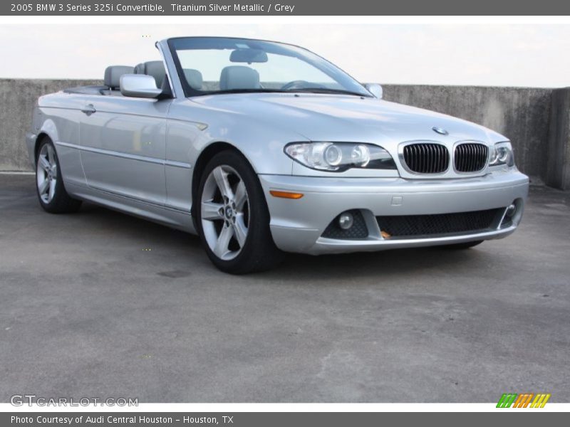 Titanium Silver Metallic / Grey 2005 BMW 3 Series 325i Convertible
