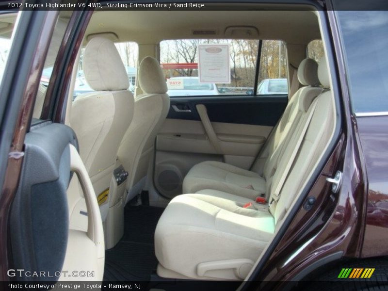 Sizzling Crimson Mica / Sand Beige 2012 Toyota Highlander V6 4WD