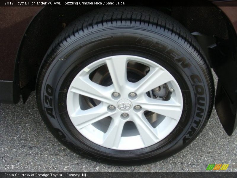 Sizzling Crimson Mica / Sand Beige 2012 Toyota Highlander V6 4WD