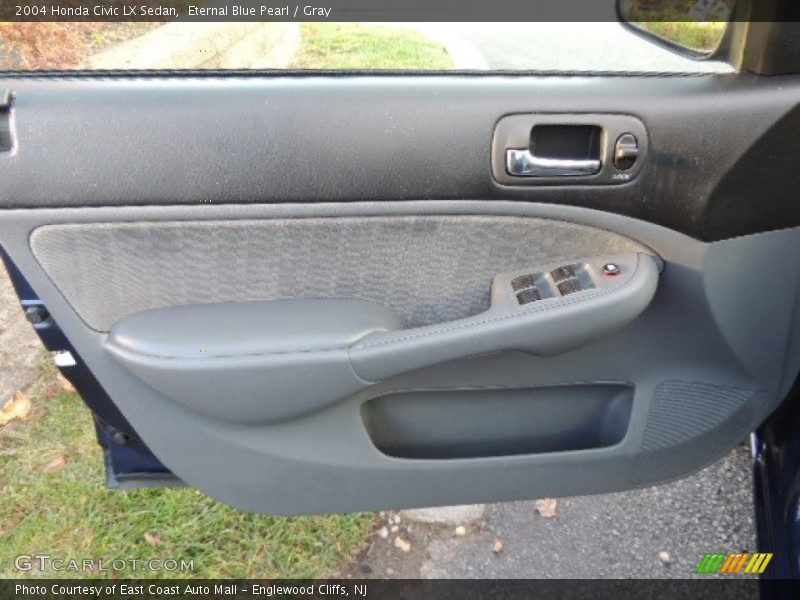 Eternal Blue Pearl / Gray 2004 Honda Civic LX Sedan