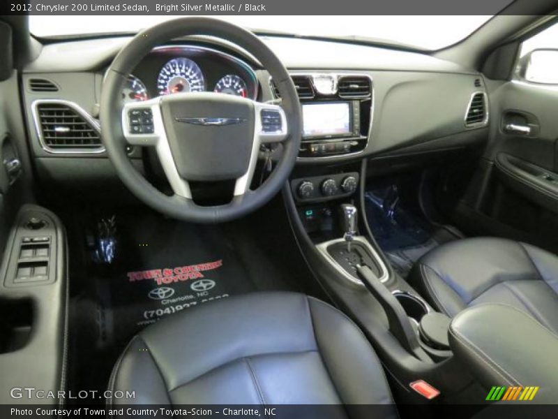 Bright Silver Metallic / Black 2012 Chrysler 200 Limited Sedan