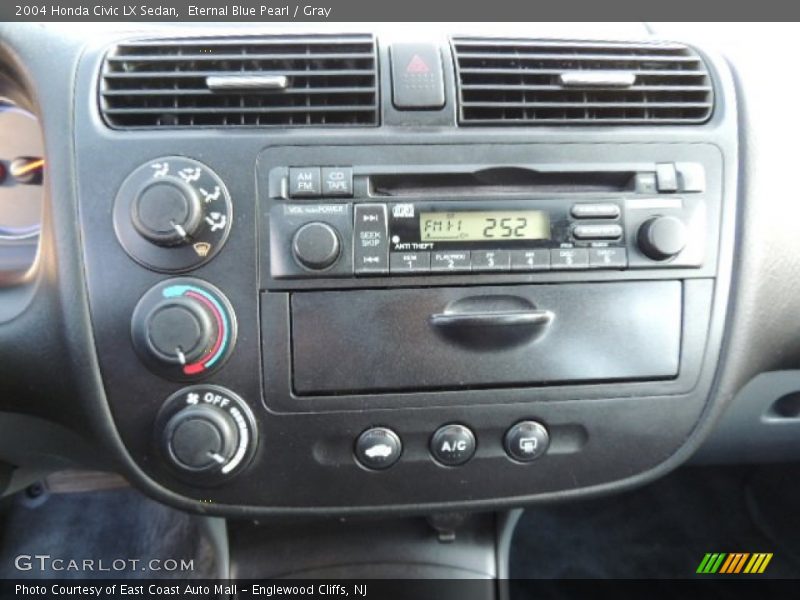 Eternal Blue Pearl / Gray 2004 Honda Civic LX Sedan