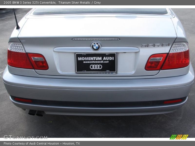 Titanium Silver Metallic / Grey 2005 BMW 3 Series 325i Convertible