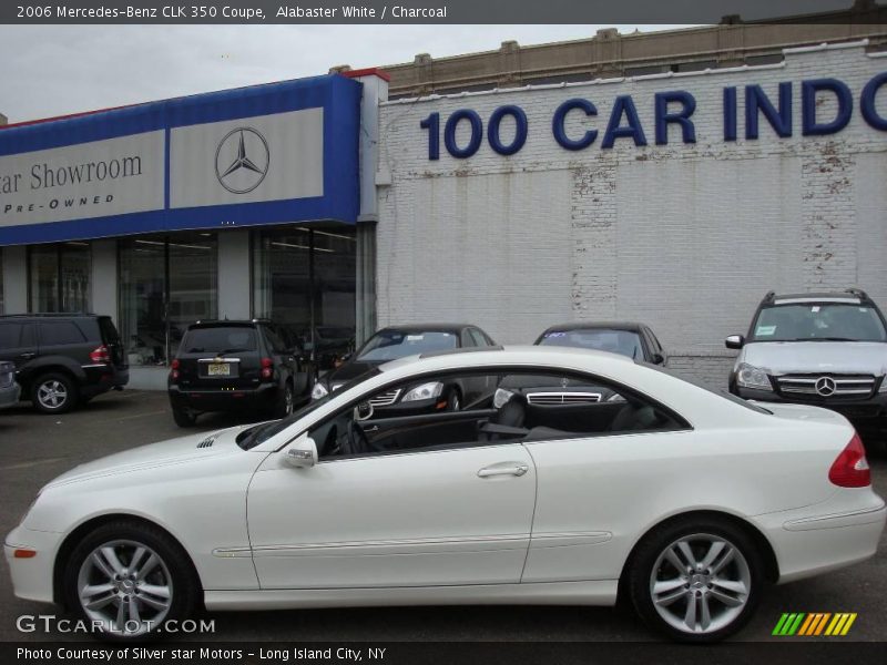 Alabaster White / Charcoal 2006 Mercedes-Benz CLK 350 Coupe