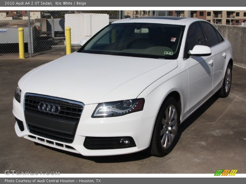 Ibis White / Beige 2010 Audi A4 2.0T Sedan