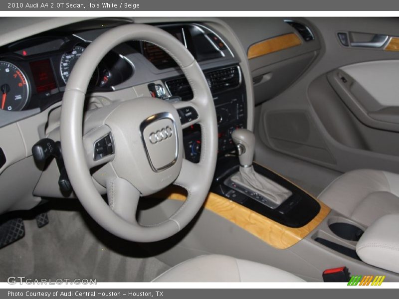 Ibis White / Beige 2010 Audi A4 2.0T Sedan