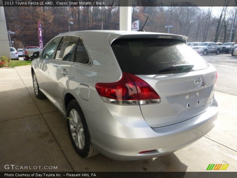 Classic Silver Metallic / Black 2013 Toyota Venza LE AWD