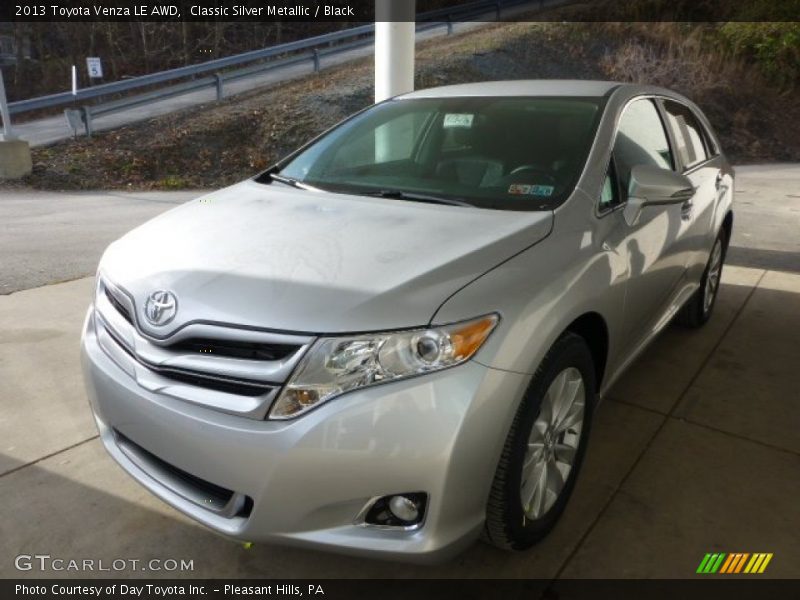 Classic Silver Metallic / Black 2013 Toyota Venza LE AWD