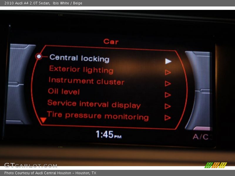 Ibis White / Beige 2010 Audi A4 2.0T Sedan