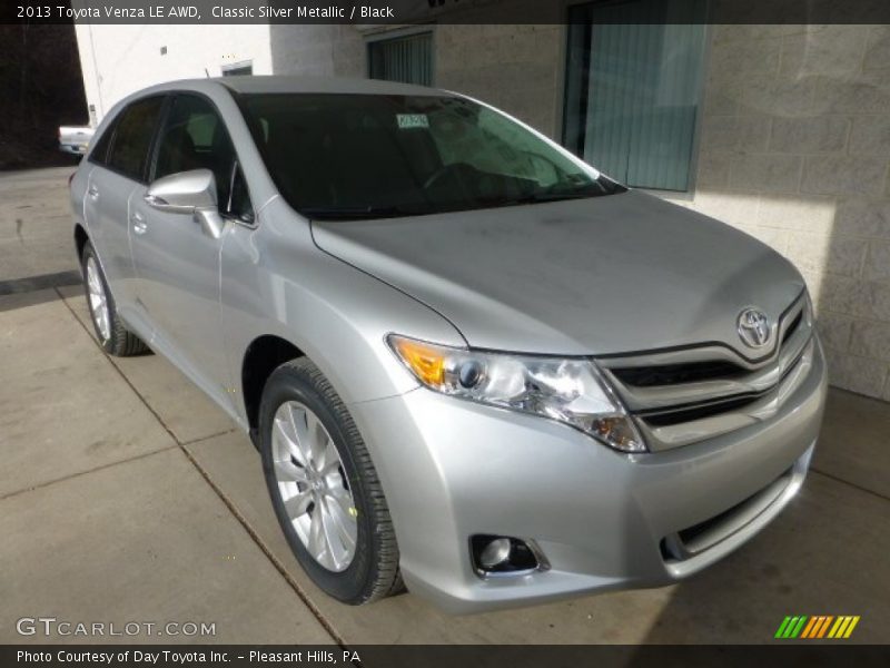 Classic Silver Metallic / Black 2013 Toyota Venza LE AWD