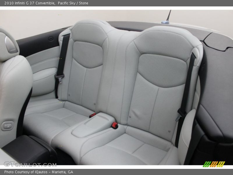 Rear Seat of 2010 G 37 Convertible