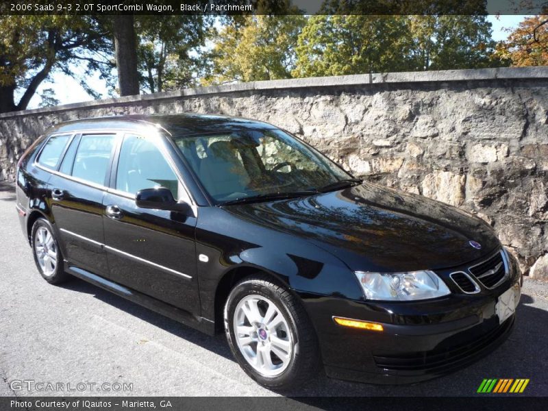Black / Parchment 2006 Saab 9-3 2.0T SportCombi Wagon