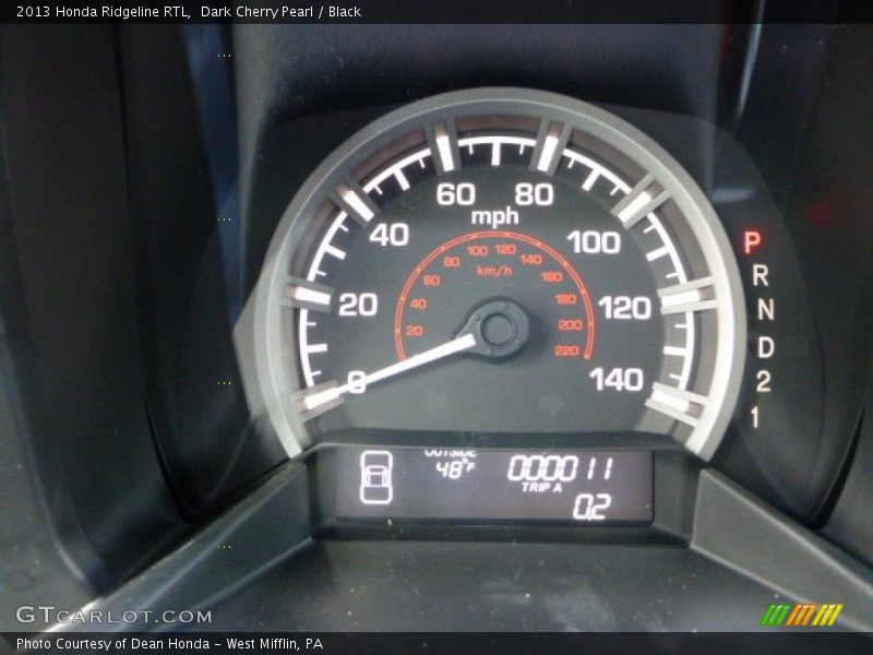 Dark Cherry Pearl / Black 2013 Honda Ridgeline RTL