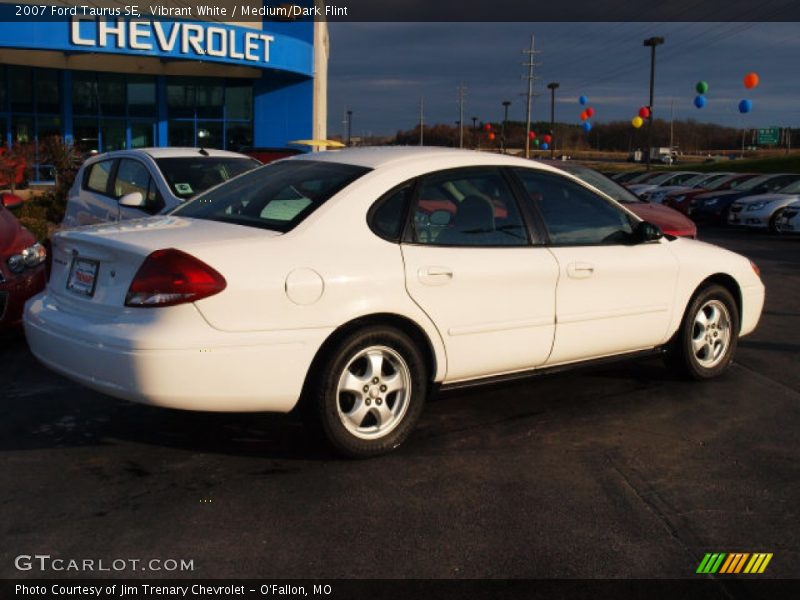 Vibrant White / Medium/Dark Flint 2007 Ford Taurus SE