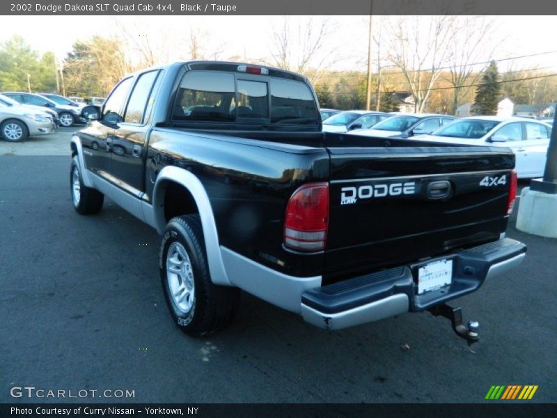 Black / Taupe 2002 Dodge Dakota SLT Quad Cab 4x4