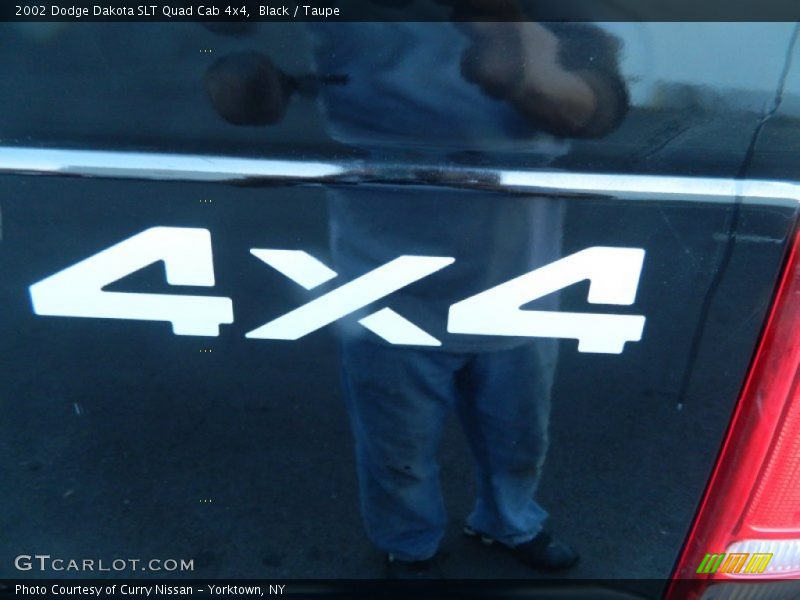 Black / Taupe 2002 Dodge Dakota SLT Quad Cab 4x4
