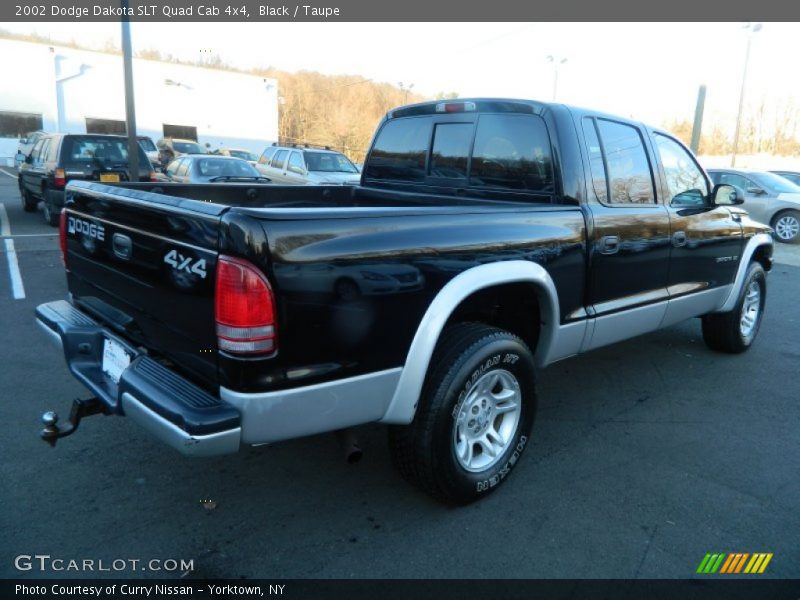 Black / Taupe 2002 Dodge Dakota SLT Quad Cab 4x4