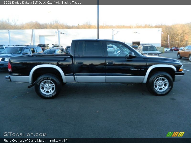 Black / Taupe 2002 Dodge Dakota SLT Quad Cab 4x4