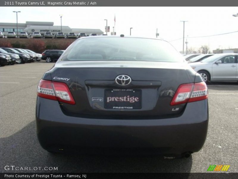 Magnetic Gray Metallic / Ash 2011 Toyota Camry LE