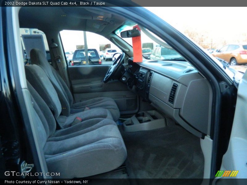 Black / Taupe 2002 Dodge Dakota SLT Quad Cab 4x4