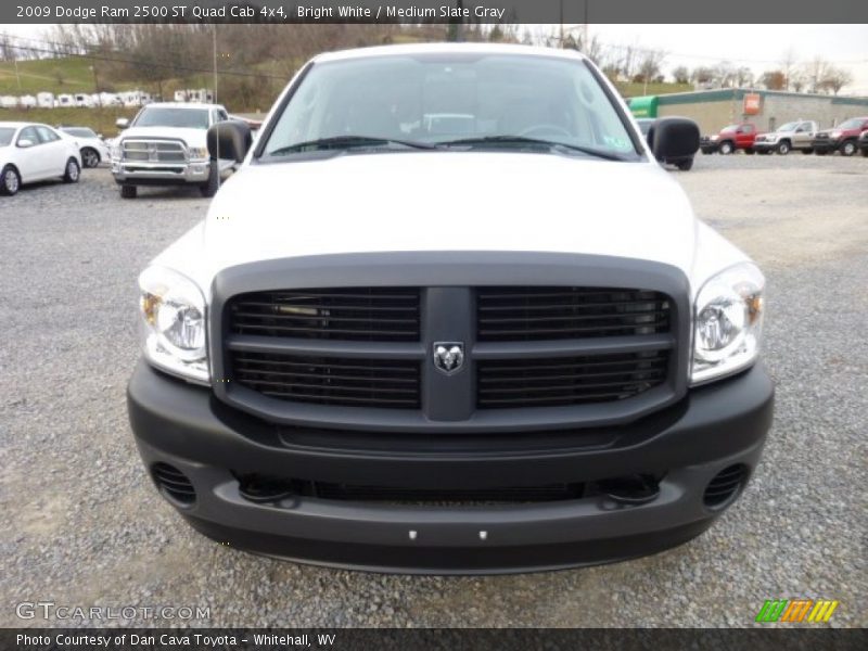 Bright White / Medium Slate Gray 2009 Dodge Ram 2500 ST Quad Cab 4x4