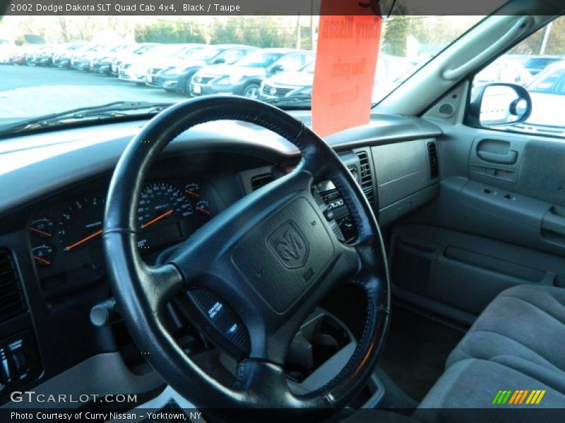 Black / Taupe 2002 Dodge Dakota SLT Quad Cab 4x4