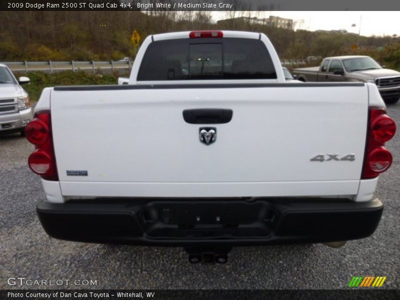 Bright White / Medium Slate Gray 2009 Dodge Ram 2500 ST Quad Cab 4x4