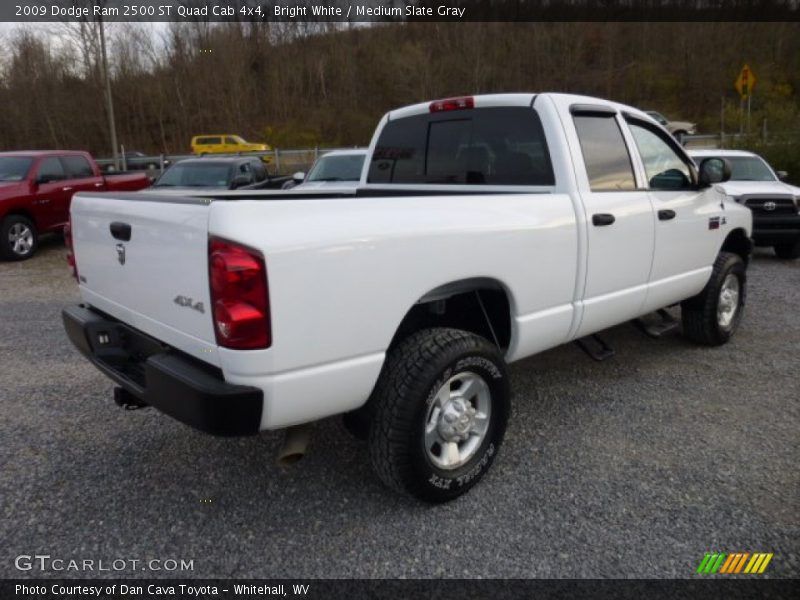Bright White / Medium Slate Gray 2009 Dodge Ram 2500 ST Quad Cab 4x4