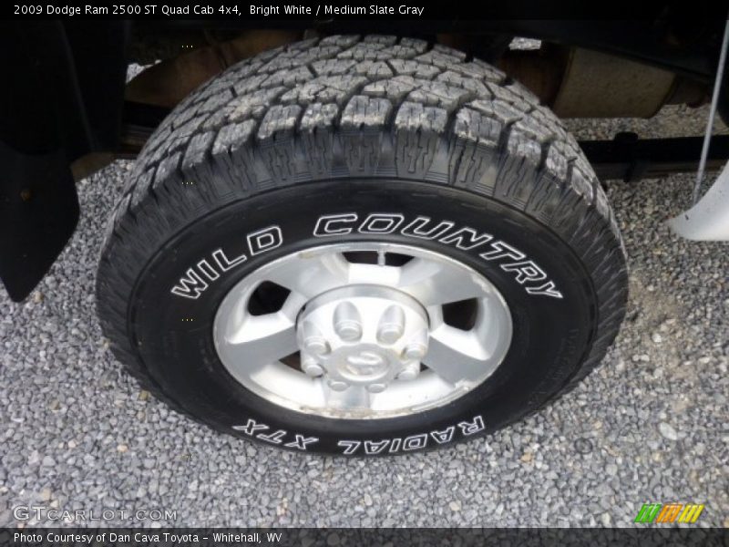 Bright White / Medium Slate Gray 2009 Dodge Ram 2500 ST Quad Cab 4x4