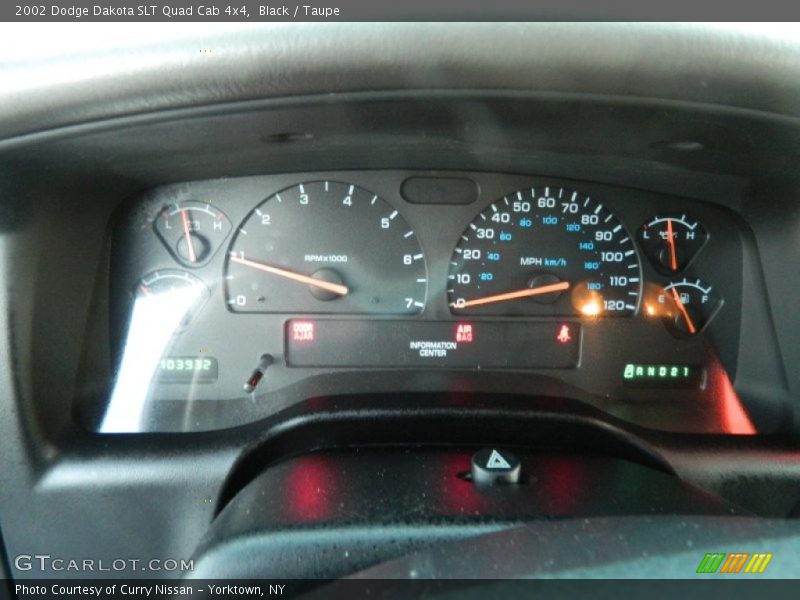 Black / Taupe 2002 Dodge Dakota SLT Quad Cab 4x4