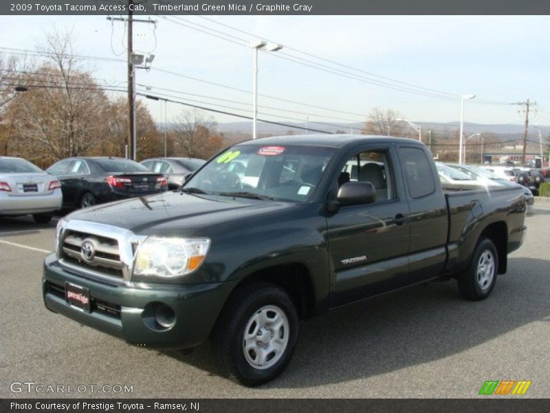 Timberland Green Mica / Graphite Gray 2009 Toyota Tacoma Access Cab