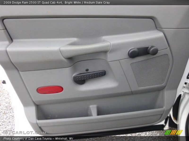Bright White / Medium Slate Gray 2009 Dodge Ram 2500 ST Quad Cab 4x4