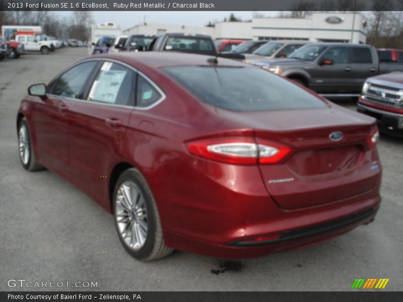 Ruby Red Metallic / Charcoal Black 2013 Ford Fusion SE 1.6 EcoBoost