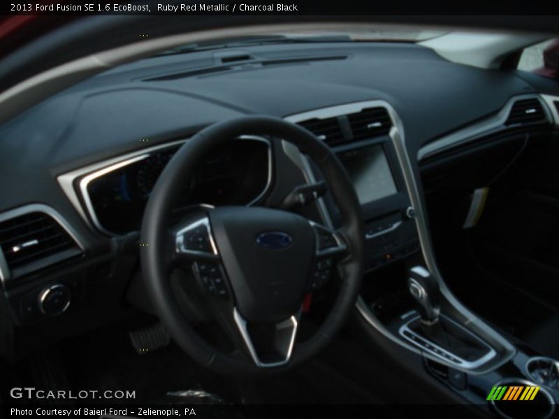Ruby Red Metallic / Charcoal Black 2013 Ford Fusion SE 1.6 EcoBoost