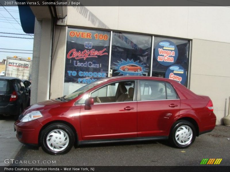 Sonoma Sunset / Beige 2007 Nissan Versa S