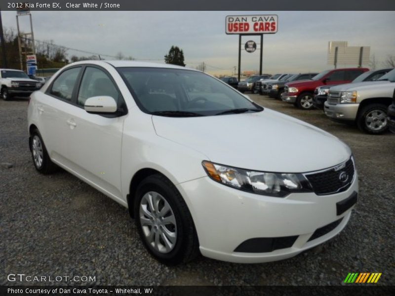 Clear White / Stone 2012 Kia Forte EX