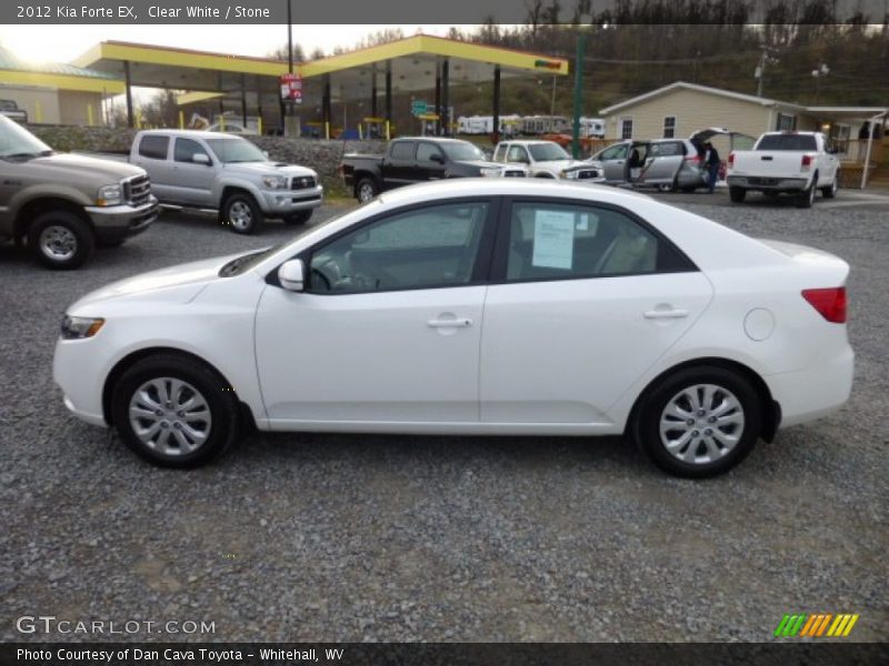 Clear White / Stone 2012 Kia Forte EX