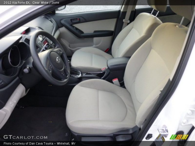 Front Seat of 2012 Forte EX