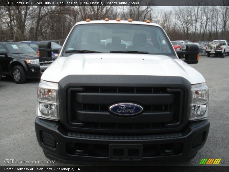 Oxford White / Steel 2013 Ford F350 Super Duty XL Regular Cab Dually Chassis