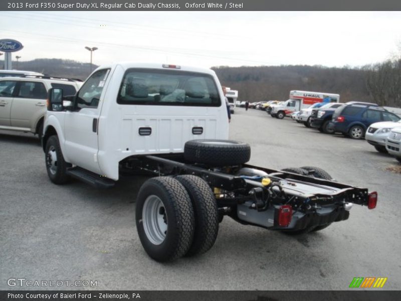 Oxford White / Steel 2013 Ford F350 Super Duty XL Regular Cab Dually Chassis