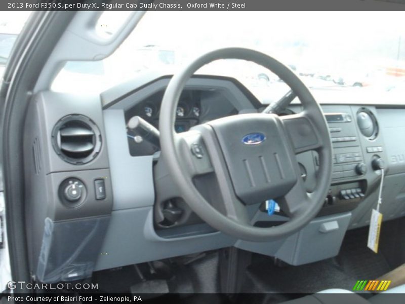 Oxford White / Steel 2013 Ford F350 Super Duty XL Regular Cab Dually Chassis