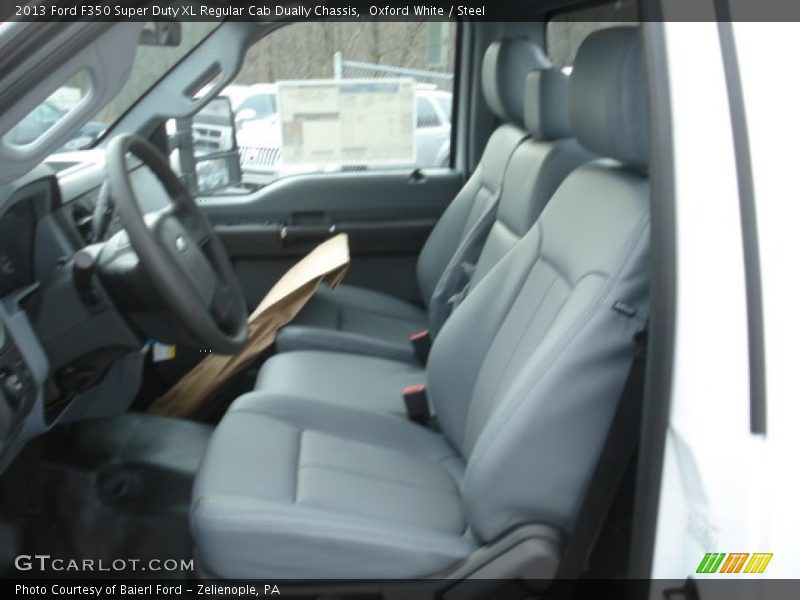  2013 F350 Super Duty XL Regular Cab Dually Chassis Steel Interior