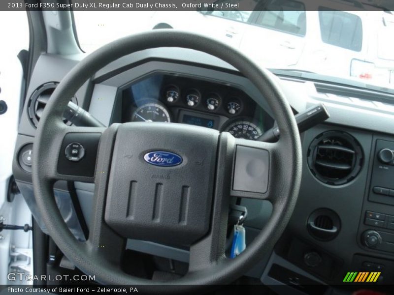  2013 F350 Super Duty XL Regular Cab Dually Chassis Steering Wheel