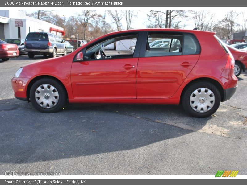 Tornado Red / Anthracite Black 2008 Volkswagen Rabbit 4 Door