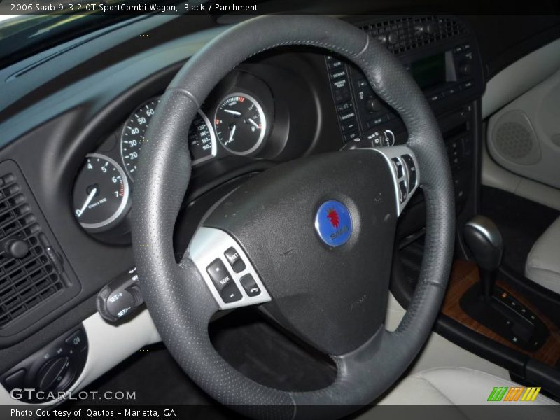 Black / Parchment 2006 Saab 9-3 2.0T SportCombi Wagon