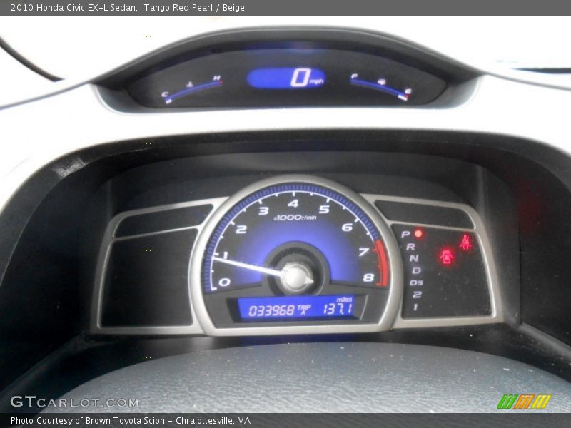  2010 Civic EX-L Sedan EX-L Sedan Gauges